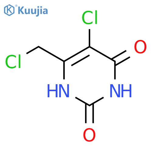 2,4(1H,3H)-Pyrimidinedione,5-chloro-6-(chloromethyl)- structure