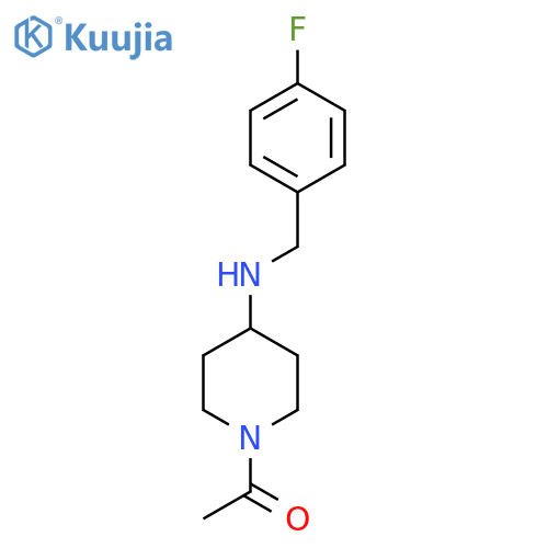 1-Acetyl-N-(4-fluorobenzyl)piperidin-4-amine structure