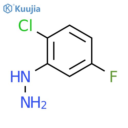 (2-chloro-5-fluorophenyl)hydrazine structure