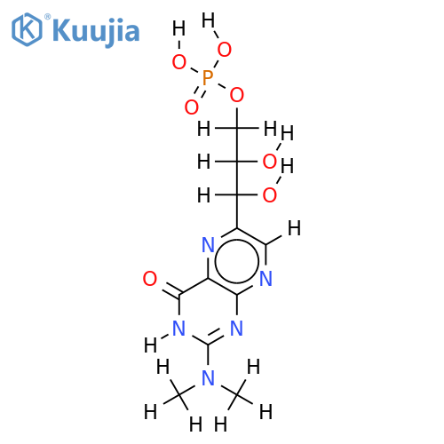 2-Dimethylamino-4-oxo-6-(L-threo-1,2,3-trihydroxypropyl)-3,4-dihydropteridin-3'-monophosphat structure