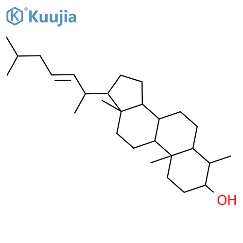 (3beta,4alpha,5alpha,22E)-4-Methylcholest-22-en-3-ol structure
