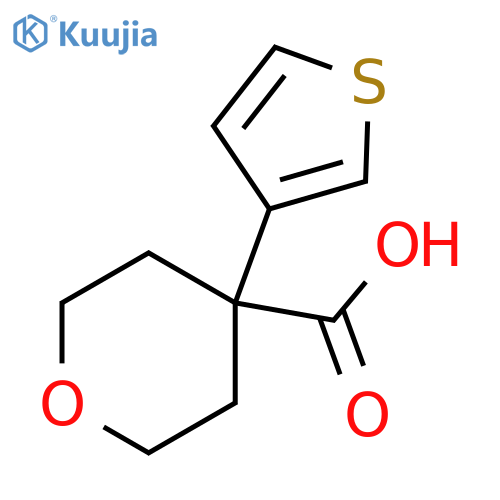 4-(thiophen-3-yl)oxane-4-carboxylic acid structure