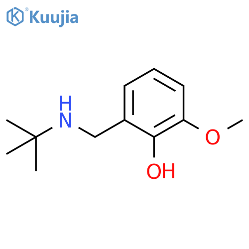 2-(tert-butylamino)methyl-6-methoxyphenol structure