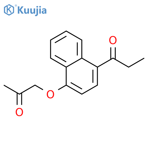 1-[4-(2-oxopropoxy)naphthalen-1-yl]propan-1-one structure