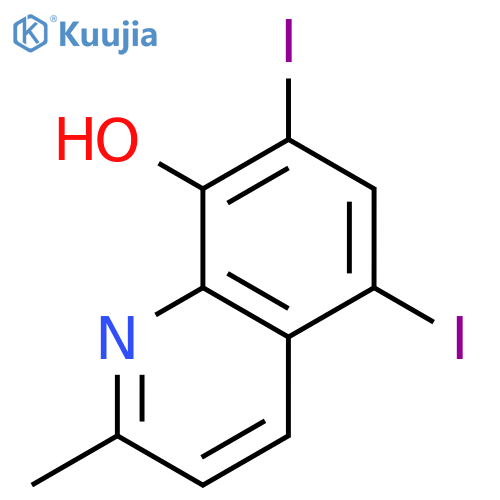 8-Quinolinol,5,7-diiodo-2-methyl- structure