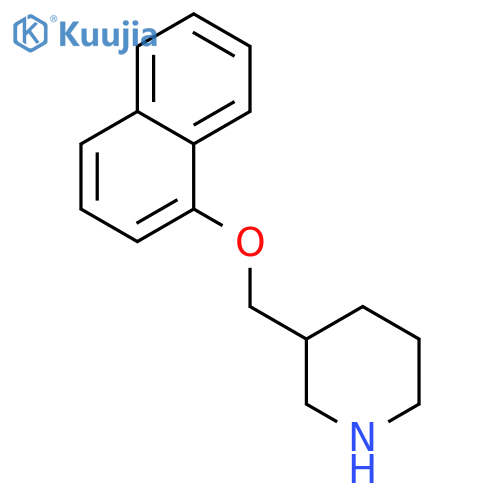 3-[(1-Naphthyloxy)methyl]piperidine structure