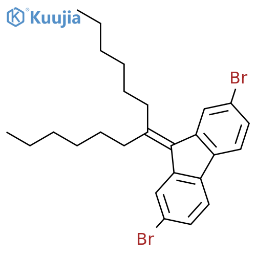 9H-FLUORENE, 2,7-DIBROMO-9-(1-HEXYLHEPTYLIDENE)- structure