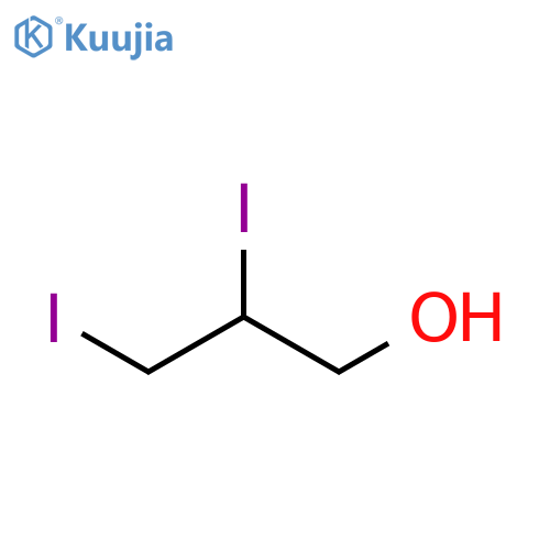 1-Propanol, 2,3-diiodo- structure