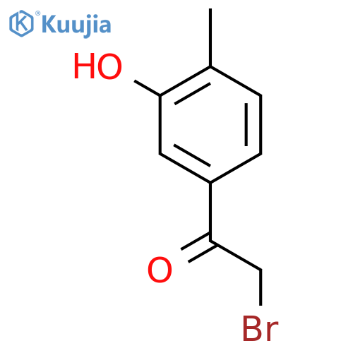 ETHANONE, 2-BROMO-1-(3-HYDROXY-4-METHYLPHENYL)- structure