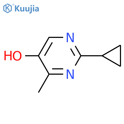 2-cyclopropyl-4-methylpyrimidin-5-ol structure