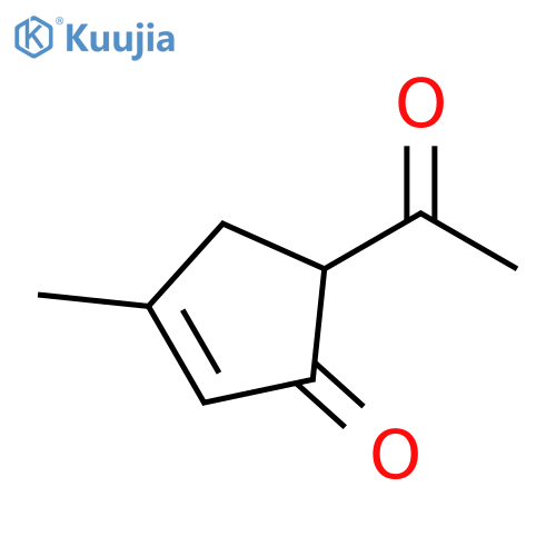 2-Cyclopenten-1-one, 5-acetyl-3-methyl- structure
