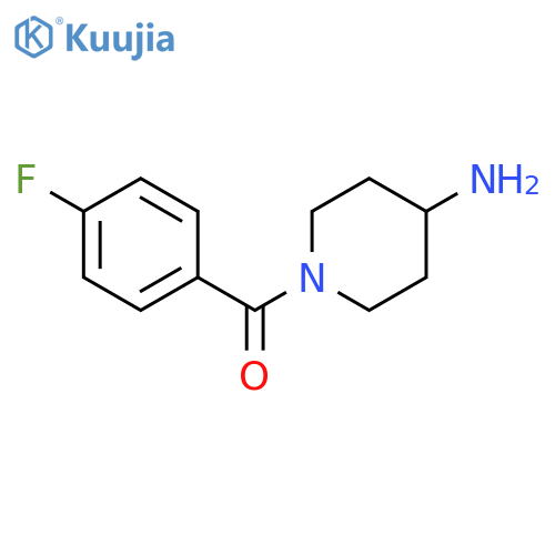(4-Aminopiperidin-1-yl)(4-fluorophenyl)methanone structure