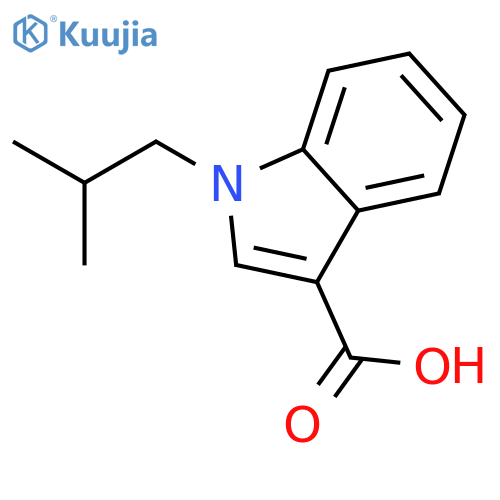 1-(2-methylpropyl)-1H-indole-3-carboxylic acid structure