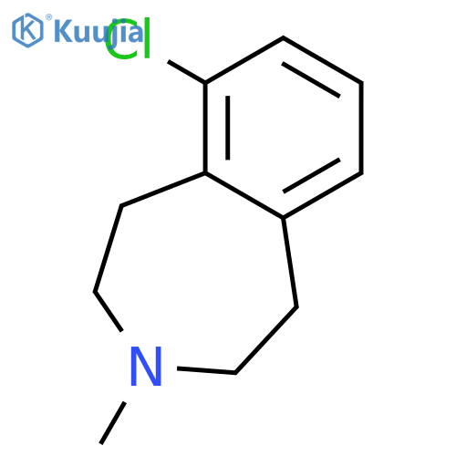1H-3-Benzazepine,6-chloro-2,3,4,5-tetrahydro-3-methyl- structure