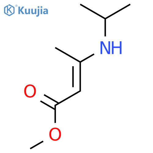 methyl 3-(propan-2-yl)aminobut-2-enoate structure