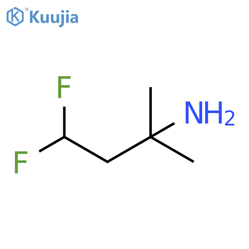 4,4-difluoro-2-methylbutan-2-amine HCl structure