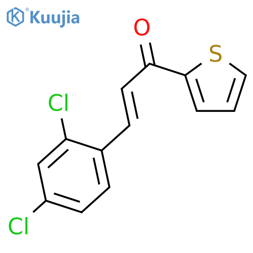 3-(2,4-dichlorophenyl)-1-thiophen-2-ylprop-2-en-1-one structure