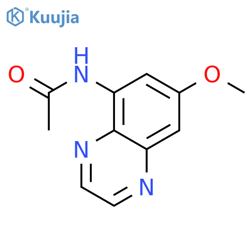 Acetamide, N-(7-methoxy-5-quinoxalinyl)- structure