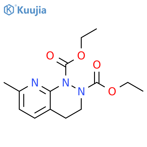 Pyrido[2,3-c]pyridazine-1,2-dicarboxylic acid, 3,4-dihydro-7-methyl-,diethyl ester structure