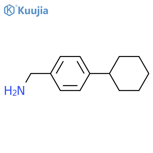 (4-Cyclohexylphenyl)methanamine structure