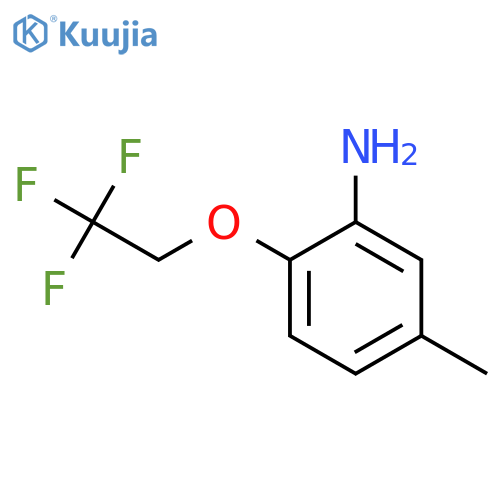 5-methyl-2-(2,2,2-trifluoroethoxy)aniline structure