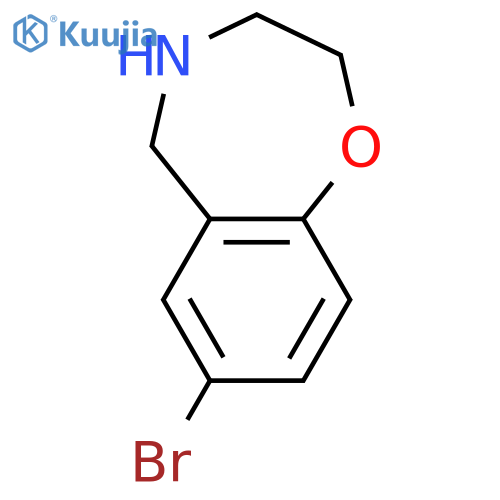 7-bromo-2,3,4,5-tetrahydro-1,4-benzoxazepine structure