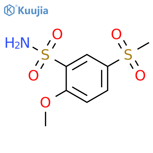 5-methanesulfonyl-2-methoxybenzene-1-sulfonamide structure