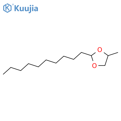 2-decyl-4-methyl-1,3-dioxolane structure