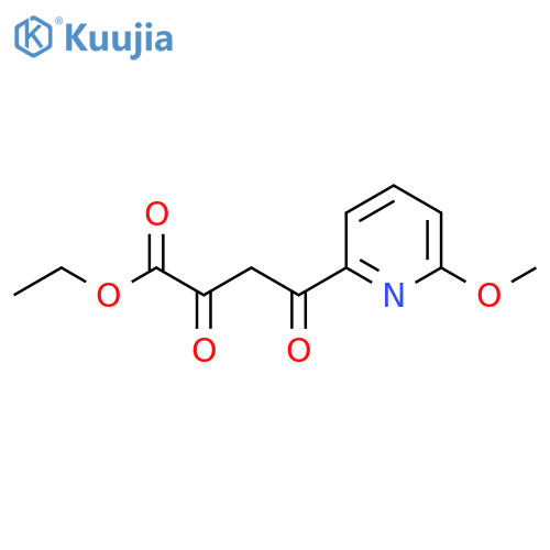 4-(6-Methoxy-2-pyridyl)-2,4-dioxobutanoic acid ethyl ester structure