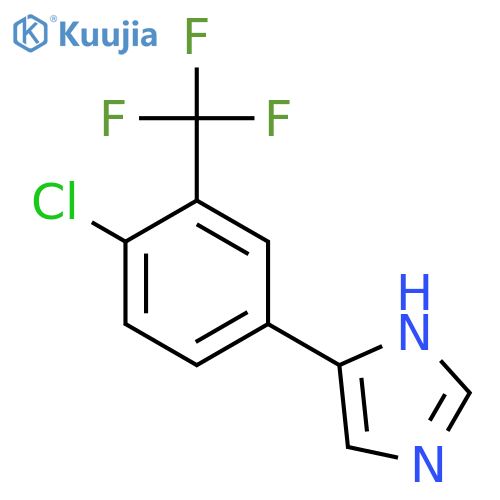 4-4-chloro-3-(trifluoromethyl)phenyl-1H-imidazole structure