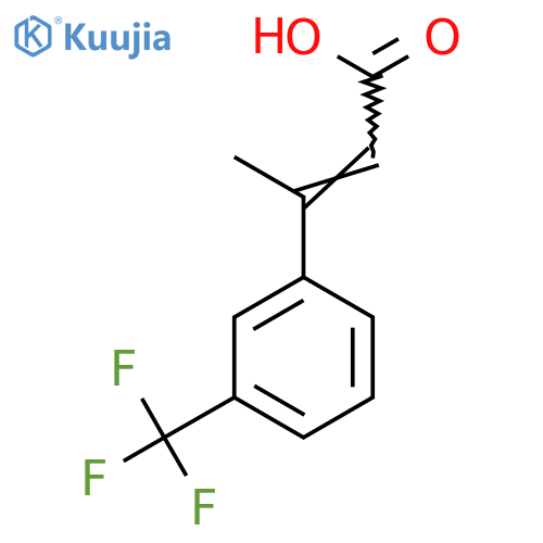 3-[3-(trifluoromethyl)phenyl]but-2-enoic acid structure