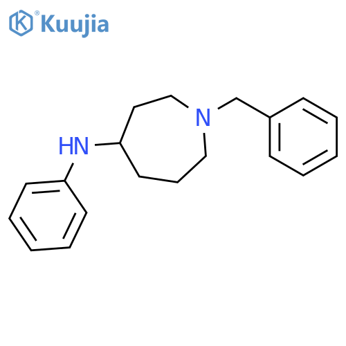 1-benzyl-N-phenylazepan-4-amine structure