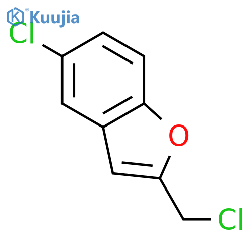 Benzofuran, 5-chloro-2-(chloromethyl)- structure
