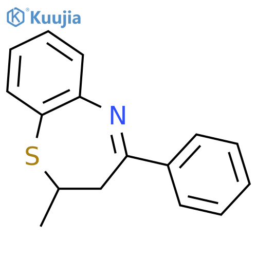 1,5-Benzothiazepine, 2,3-dihydro-2-methyl-4-phenyl- structure