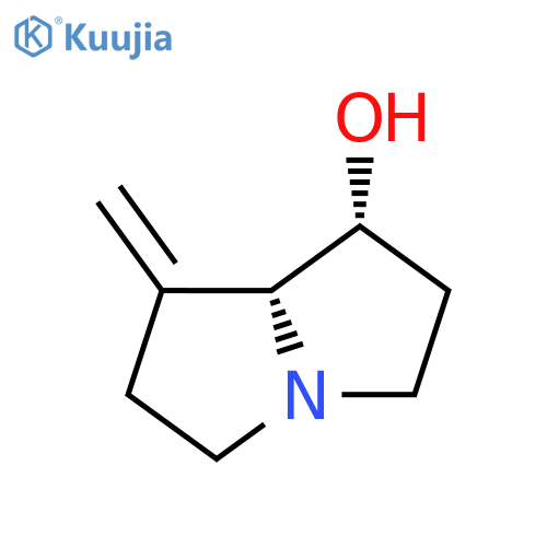 (1R,8R)-7-methylidene-1,2,3,5,6,8-hexahydropyrrolizin-1-ol structure