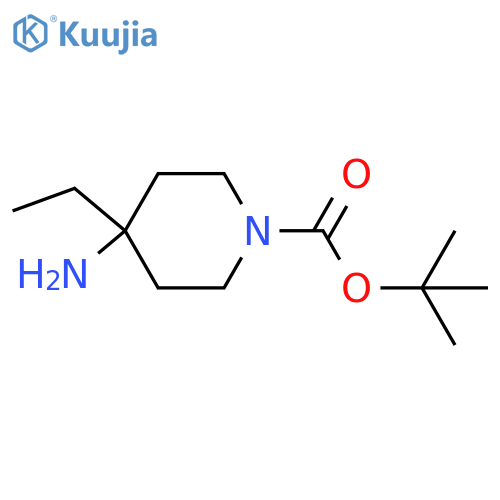 tert-butyl 4-amino-4-ethyl-piperidine-1-carboxylate structure