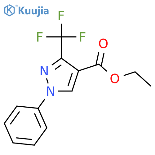 Ethyl 1-phenyl-3-(trifluoromethyl)-1H-pyrazole-4-carboxylate structure