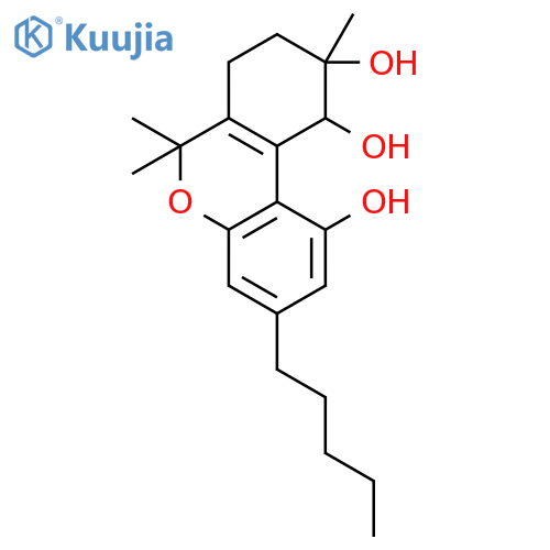 (9S,10S)-6,6,9-trimethyl-3-pentyl-7,8,9,10-tetrahydro-6H-benzo[c]chromene-1,9,10-triol structure