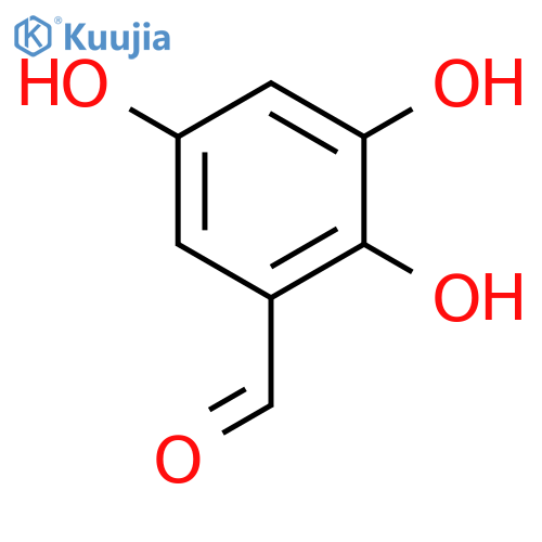 Benzaldehyde, 2,3,5-trihydroxy- structure