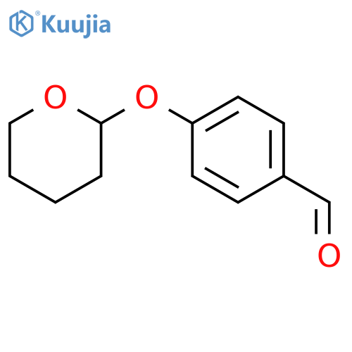 Benzaldehyde, 4-[(tetrahydro-2H-pyran-2-yl)oxy]- structure