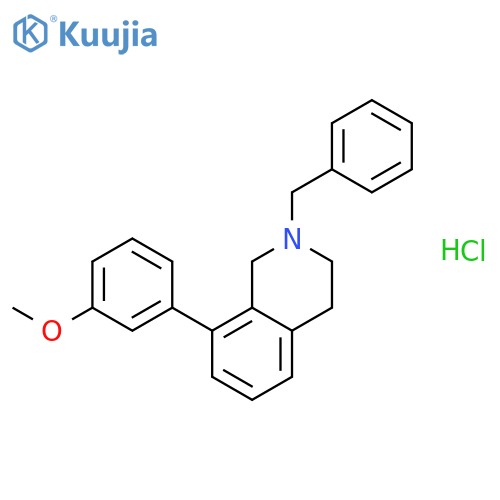 2-benzyl-8-(3-methoxyphenyl)-1,2,3,4-tetrahydroisoquinoline hydrochloride structure