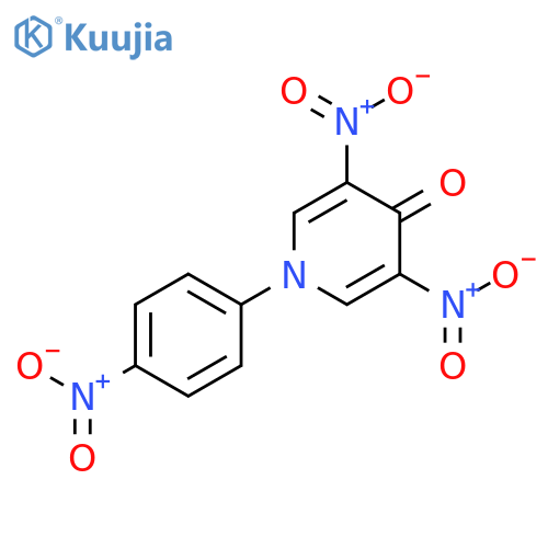 4(1H)-Pyridinone, 3,5-dinitro-1-(4-nitrophenyl)- structure
