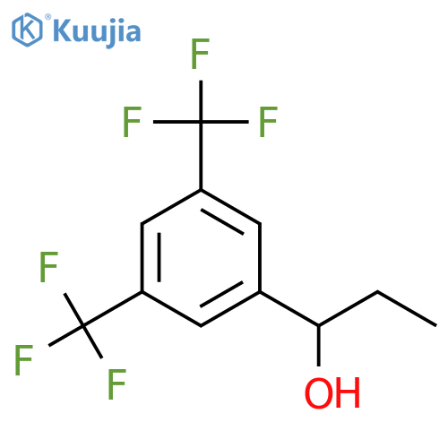 Benzenemethanol, a-ethyl-3,5-bis(trifluoromethyl)- structure