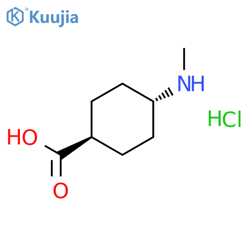 CYCLOHEXANECARBOXYLIC ACID, 4-(METHYLAMINO)-, HYDROCHLORIDE, TRANS- structure