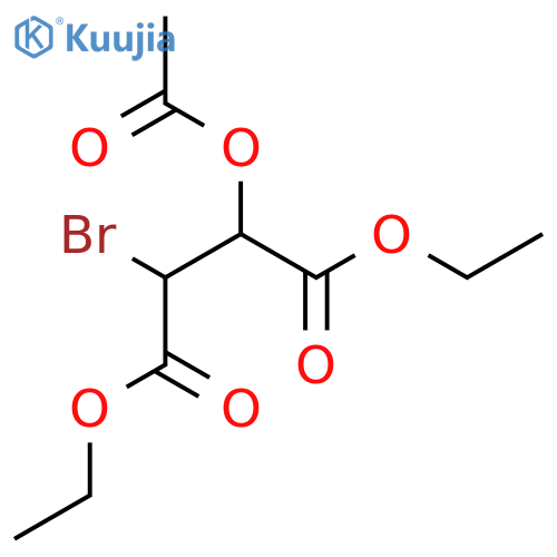 (2R,3R)-Diethyl 2-acetoxy-3-bromosuccinate structure