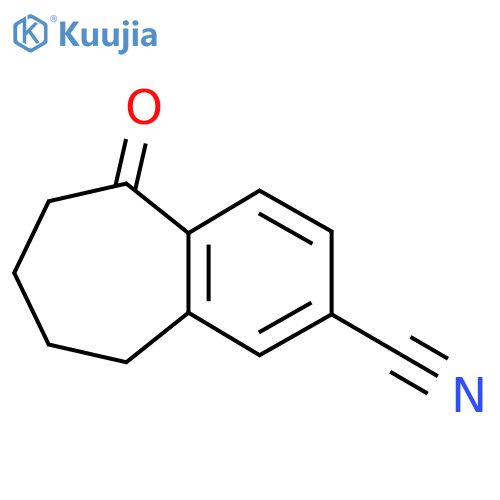 5-oxo-6,7,8,9-tetrahydro-5H-benzo7annulene-2-carbonitrile structure