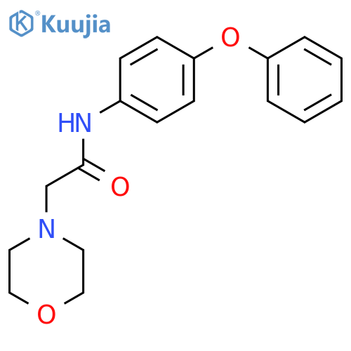 2-(morpholin-4-yl)-N-(4-phenoxyphenyl)acetamide structure
