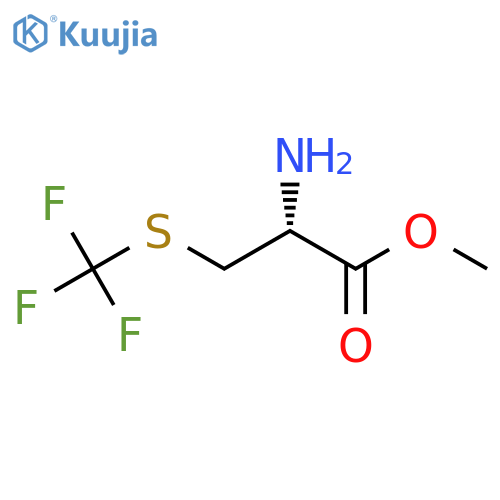 methyl (2R)-2-amino-3-(trifluoromethyl)sulfanylpropanoate structure