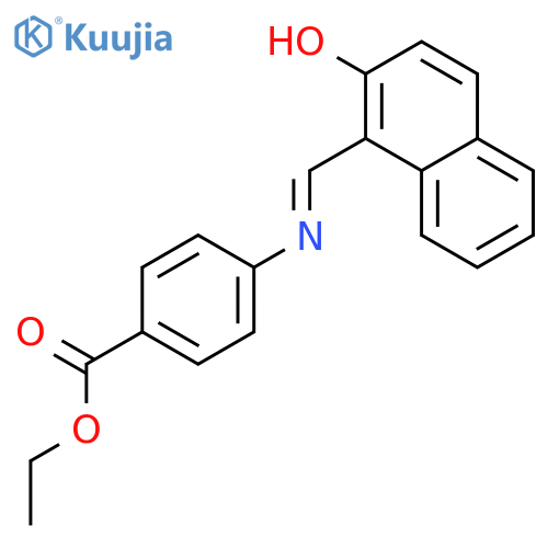 (E)-ethyl 4-(((2-hydroxynaphthalen-1-yl)methylene)amino)benzoate structure