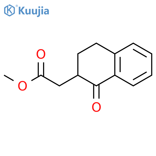 methyl 2-(1-oxo-1,2,3,4-tetrahydronaphthalen-2-yl)acetate structure